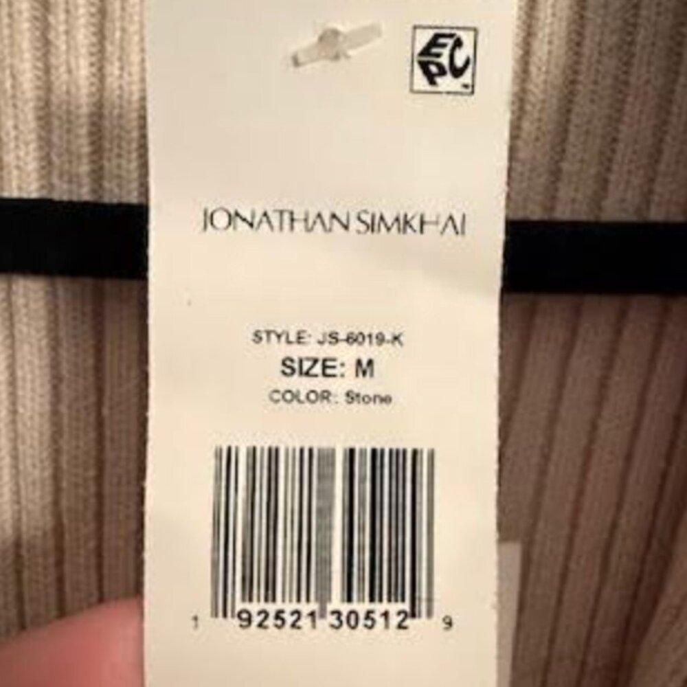 SIMKHAI, Andi Knit Peplum Jacket, Size M, Stone, NWT - Picture 4 of 6